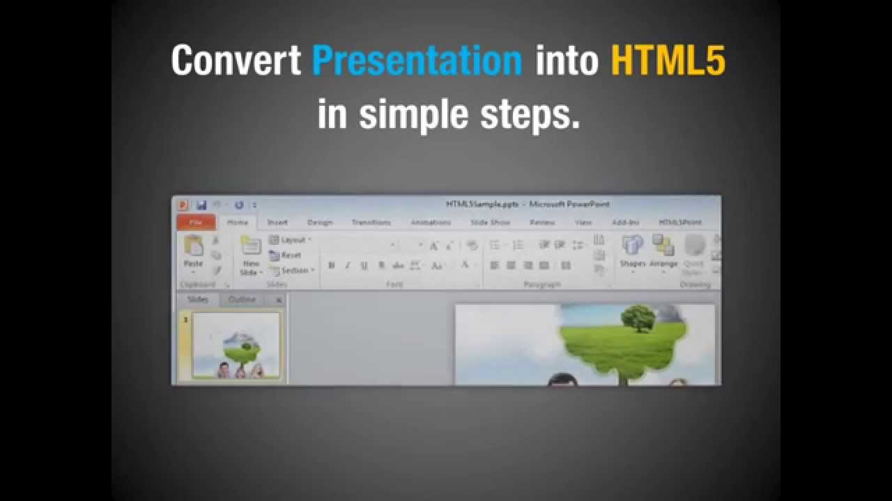 powerpoint presentation to html5