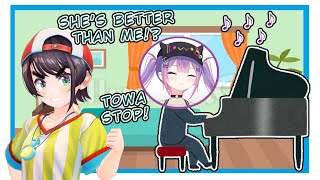 Download Lagu Towa Flexes Her Piano Skills in Front of Subaru - SubaTowa Off Collab [Hololive/ENG SUB] MP3