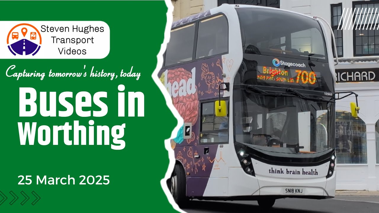 Buses in Worthing 25 March 2025