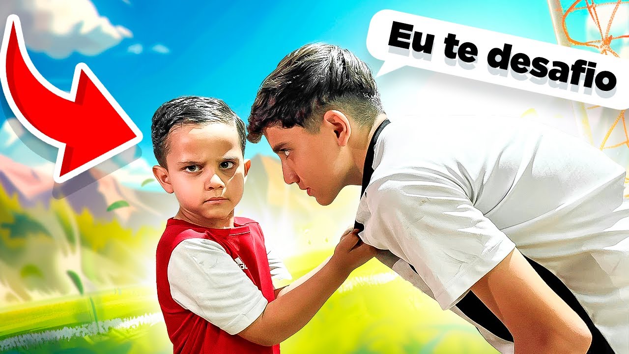 UM MENINO DESAFIOU O MEU IRMÃOZINHO NO MEIO DA GRAVAÇÃO 😱
