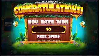 3 Buzzing Wilds Slot! Bonus Games! Huge Win! #casino #slots #bonus