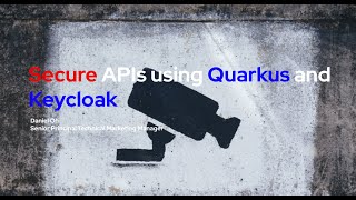 Secure APIs using Quarkus and Keycloak
