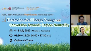 Polyu Science Workshop Series - Day 1 Welcome And Opening Address Prof. Wai-Yeung Wong, Raymond