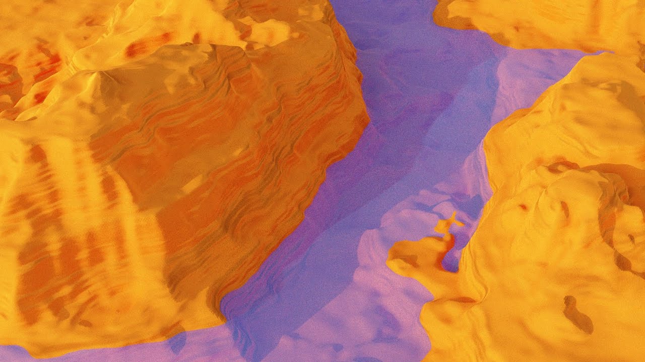Quick canyon with landscape and ocean modifier Blender Tutorial YouTube