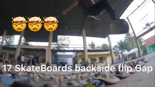 17 Skateboards Backside Flip Gap 🤯 sk8g4life (skateboarding)