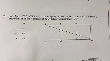 DSE maths - MC特別題型＜Ratio of area of triangles＞ - DSE 2016 Paper 2 Q20