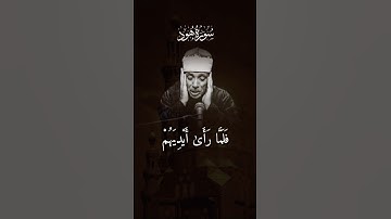 عبدالباسط عبدالصمد.. الخوف والدهشة | سورة هود