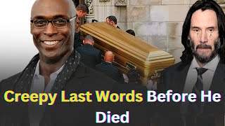 John Wick Star Lance Reddick Creepy Last Words Before He Died @CelebritiesBiographer  2023 HD.