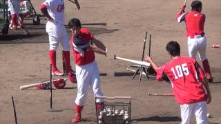 2013/10/1@由宇練習場 堂林翔太選手の打撃練習