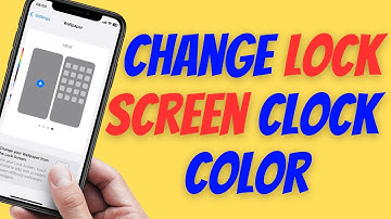 How to Change Lock Screen Clock Color on iPhone