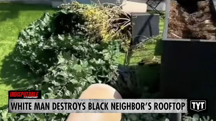 White Man Vandalizes Private Rooftop of Black Neig...