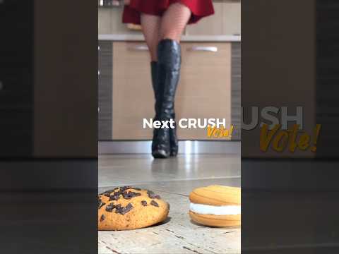 Iron Guardians vs. Cookies! Knee High Boots Crushing Food! Oddly Satisfying ASMR