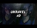 UNRAVEL 8D WITH SUBTITLES Tokyo Ghoul OP 1080p UNRAVEL 8D WITH SUBTITLES Tokyo Ghoul OP 1080p