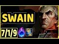 SWAIN VS LUX - 7/1/9 KDA MID GAMEPLAY