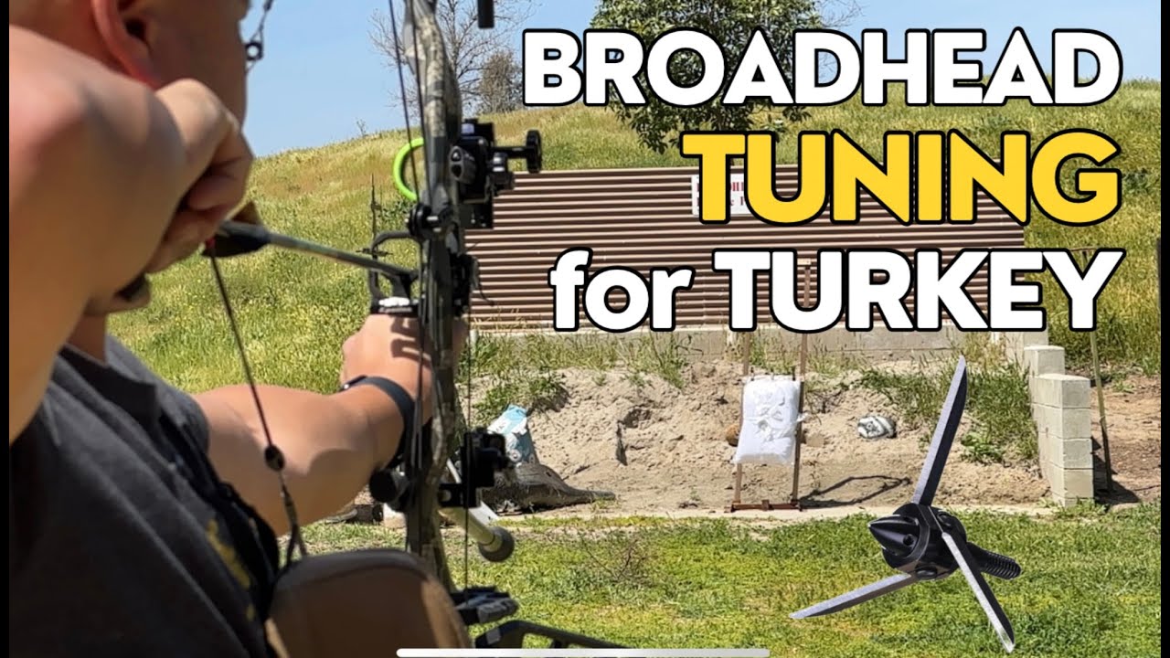 Magnus Bullhead Flight (TURKEY BROADHEADS) Left vs Right Helical