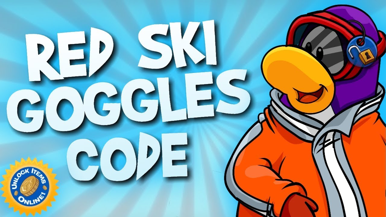 Club Penguin Rewritten - Red Ski Goggles Code 2019