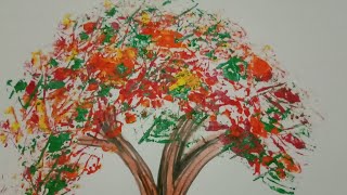 LEAF PRINTING ACTIVITY FOR KIDS  /  FINE MOTOR DKILLS DEVELOPMENT ACTIVITY FOR KINDERGARTEN