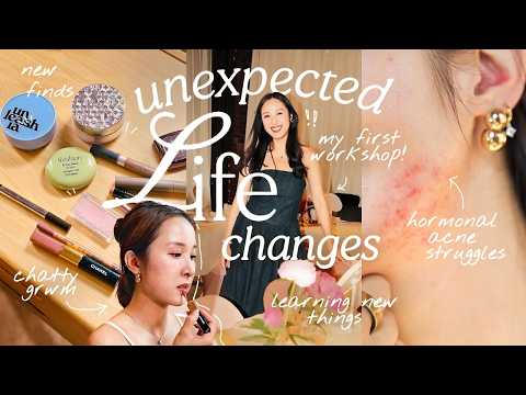 30s life updates | esthetician school, bad hormonal acne & health journey 🤭 *GRWM*