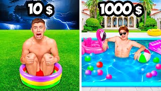 Details $10 vs $1000 Pool Parties! Update