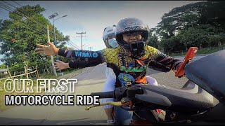 Our first motorcycle ride | Tagaytay | Motovlog