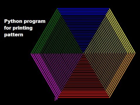Hexagon pattern using