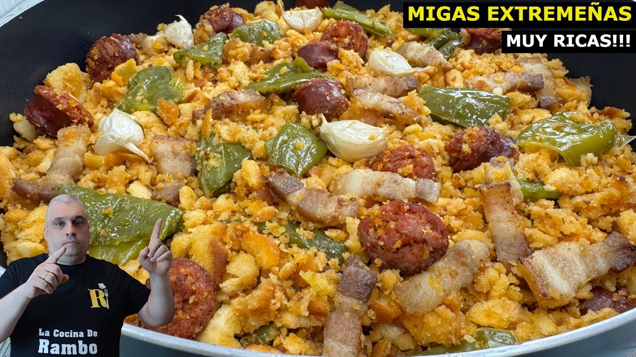 Como hacer las Auténticas MIGAS EXTREMEÑAS. Receta tradicional 😍
