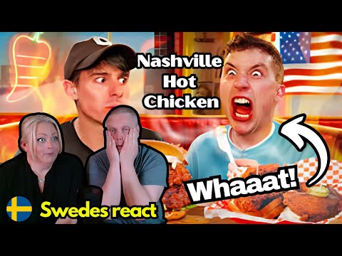 Swedes reacts to REAL Nashville Hot Chicken Brits try for the first time.
