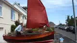 Tacking dipping lugsail, Beer lugger-style