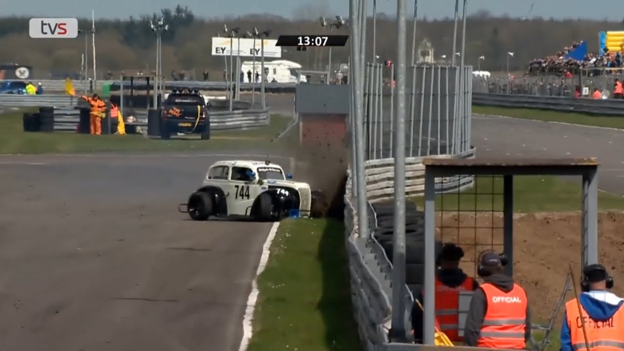 OK Mobil 1 Legend Car Cuppen 2018. Race 2 Padborg Park. Crashes