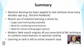 DATA MINING   2 Text Retrieval and Search Engines   Lesson 6 3 Learning to Rank Part 3