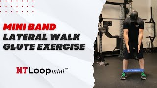 NT Loop Mini Lateral Band Walk For Glutes || Mini Band Glute Exercise