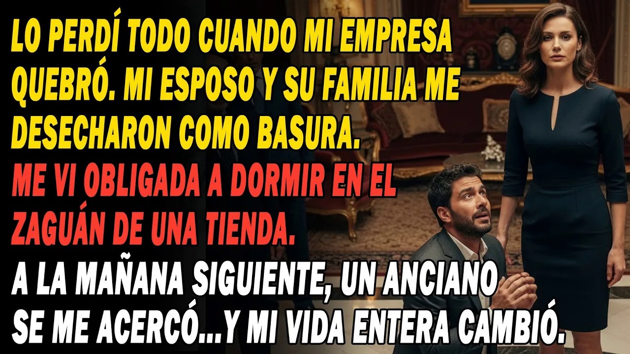 Arruinada Y Abandonada Por Mi Esposo💔, Dormía En La Calle🌃. Un Anciano 👴Me Encontró Y Cambió Mi Vida