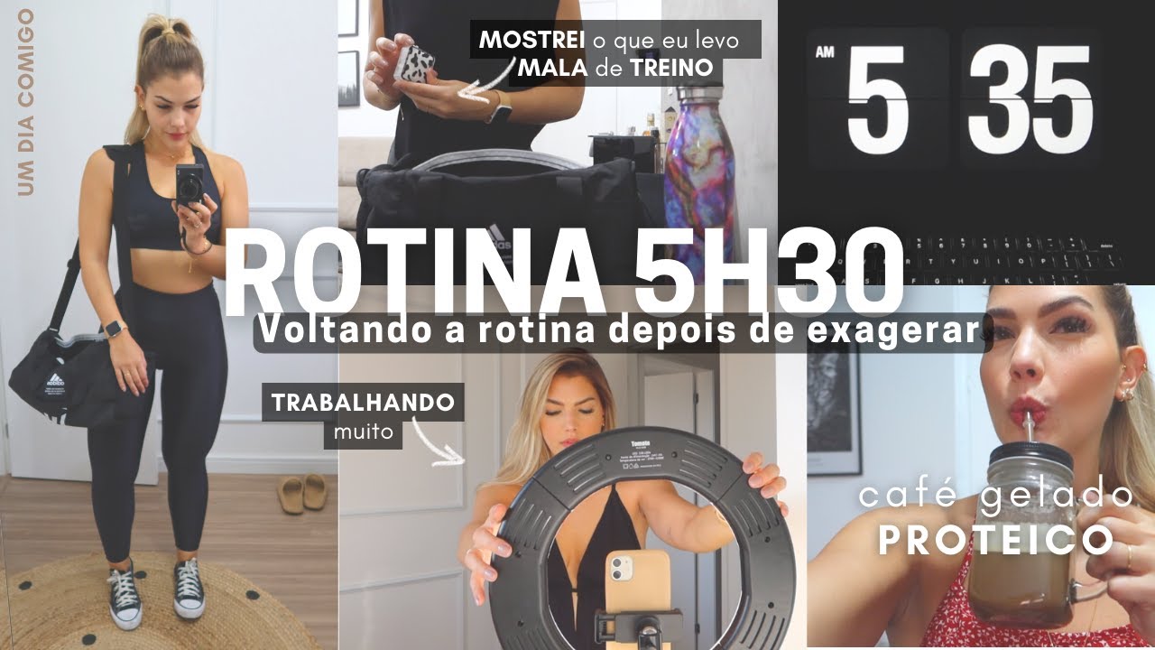 ACORDANDO 5H30 | VOLTANDO A ROTINA DEPOIS DE EXAGERAR - YouTube