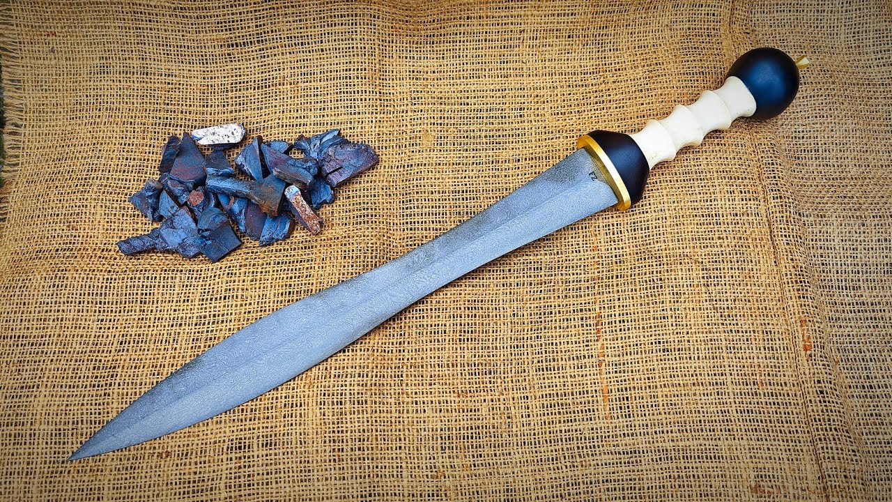 Изготовление валирийской стали из лома стали вутц | Создание меча гладиатора