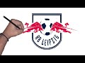 How to draw the logo of rb leipzig