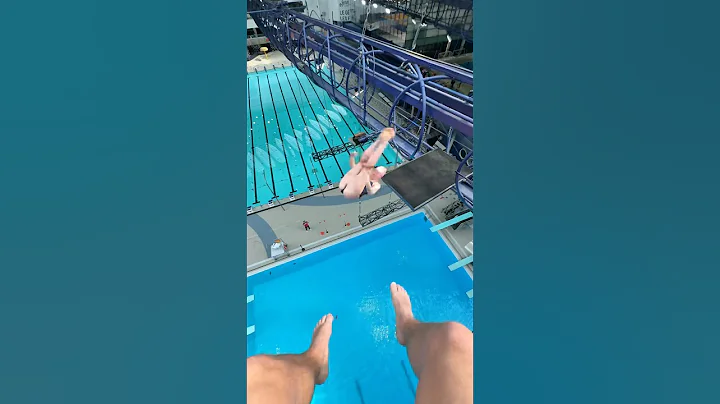 SCARY POV 😳 Would you rather be the diver or cameraman? #bravegang