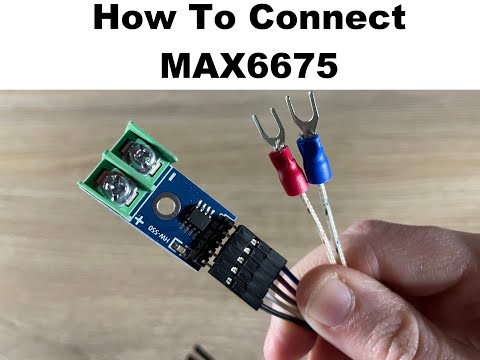 How To Connect MAX6675 For K Type Thermocouple Temperature Sensor Arduino