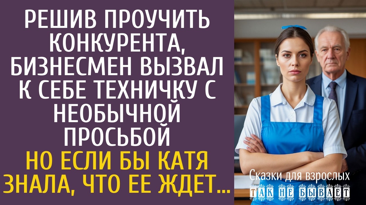 Решив проучить конкурента, бизнесмен вызвал к себе техничку с необычной просьбой… Если бы Катя знала