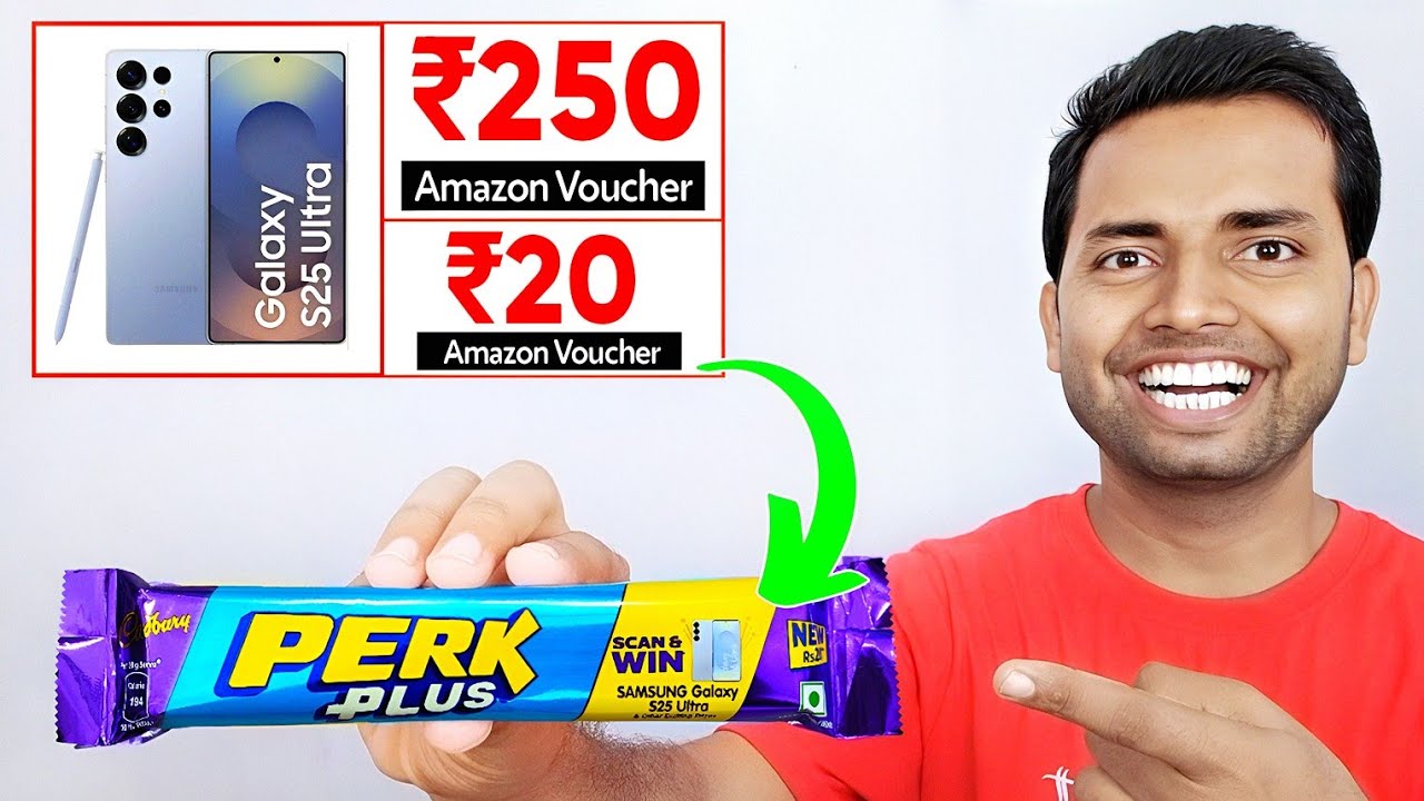 Win ₹250, ₹20 Free - Perk Plus Scan & Win Samsung Galaxy S25 Ultra New Offer 2025 | Perk Plus Offer✅