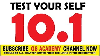 Test Your Self 10.1, Chapter 10, Acid Bases And Salts, Cl 10 Chemistry, Gs Academy, 9Th Chemistry