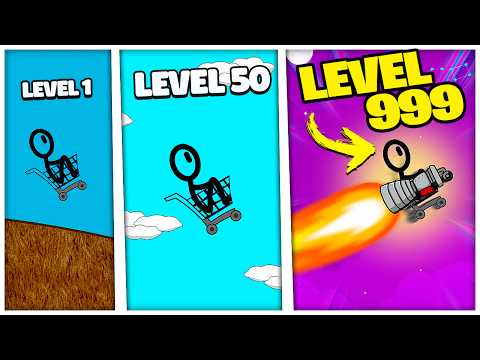 DESCENDO UMA LADEIRA INSANA DE CARRINHO DE SUPERMERCADO | Shopping Cart Hero 3