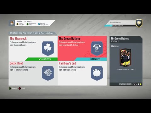FUT 20 - SBC - Four Leaf Clover - The Green Nations - Cheap & No Loyalty