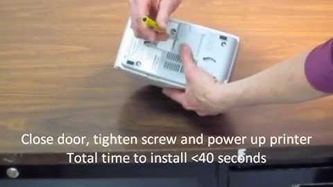 Intermec PC23d Barkod Yazıcı Wireless Modül Takılması  (PC23d Wireless module installation)