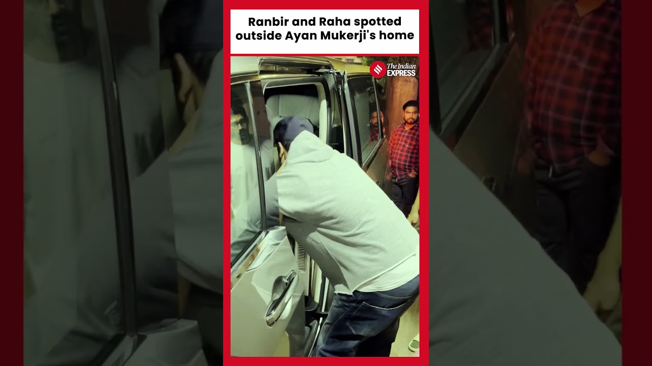 Ranbir Kapoor spotted with daughter Raha outside filmmaker Ayan Mukerji's home