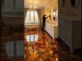 How to Preserve Leaves in Epoxy Resin Flooring 🪵💧 #epoxyfloor