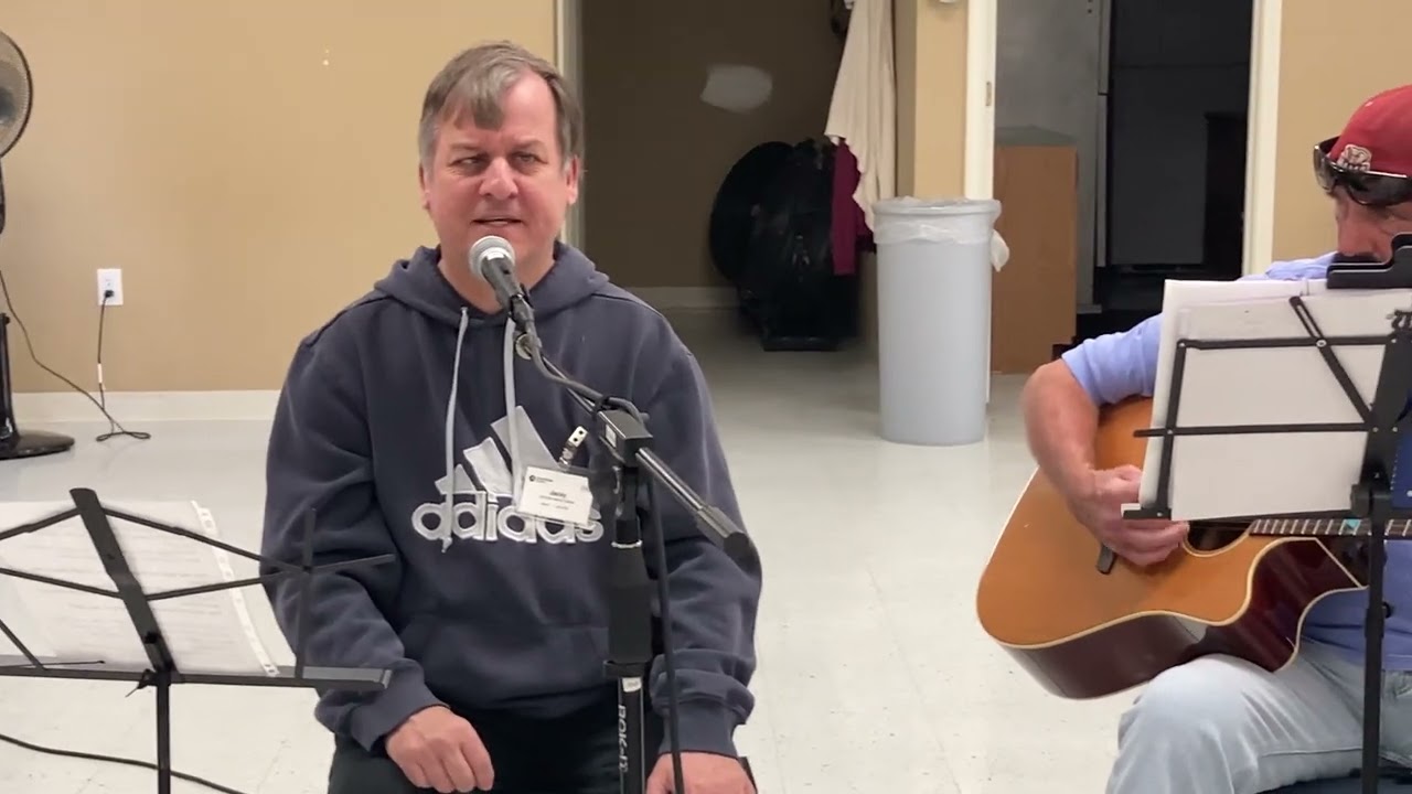 Jackie Dalton singing “God On The Mountain” at Corryton Jam.