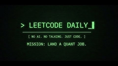 LeetCode Every Day Until I Get a Job (No AI)