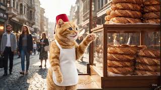 Sarman Kedi Simitçi Oldu Gel Vatandaş Gel Çıtır Çıtır Simitler