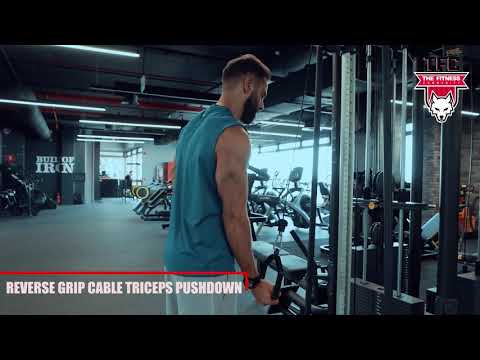 Reverse grip  Cable triceps Pushdown