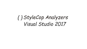 How to use StyleCop in Visual Studio 2017